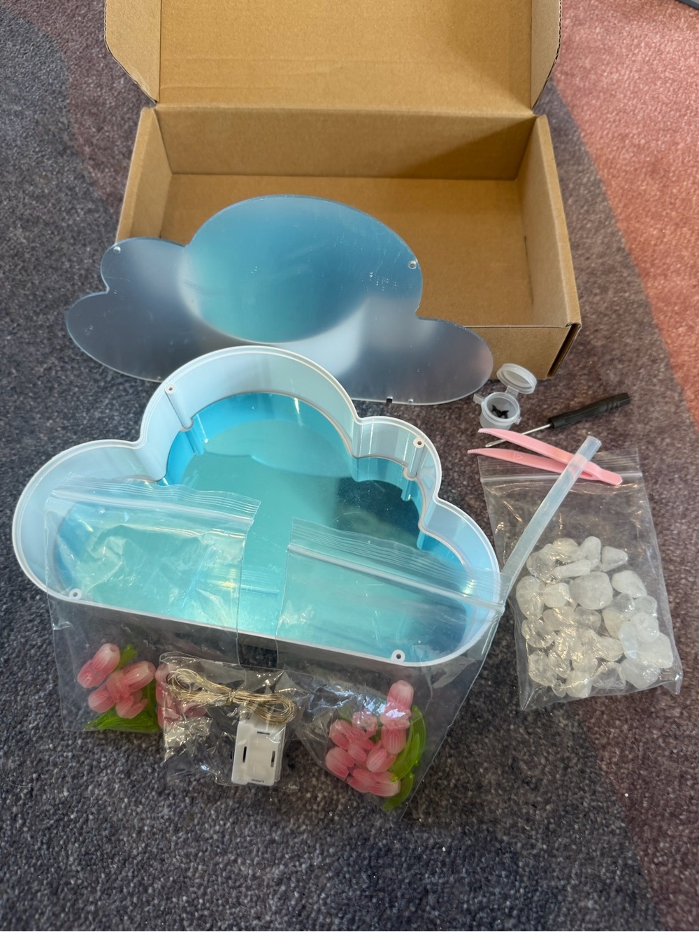 DIY Kid’s Craft Cloud-Shaped Fairy Rock Garden | See Description!!! - Picture 1 of 6